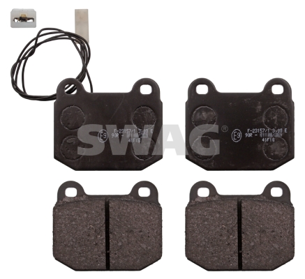 set placute frana,frana disc 74 11 6007 SWAG